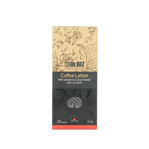 کافه لاته با قارچ گانودرما